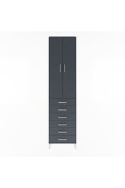 Arges Dolap 4 Raflı 6 Çekmeceli 2 Kapaklı 60x30x243 - S32M096V5A