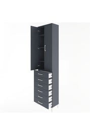 Arges Dolap 4 Raflı 6 Çekmeceli 2 Kapaklı 60x30x243 - S32M096V5A