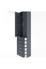 Arges Dolap 4 Raflı 6 Çekmeceli 2 Kapaklı 60x30x243 - S32M096V5A
