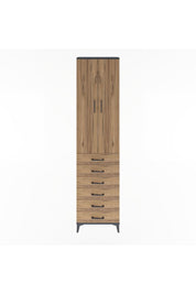 Arges Dolap 4 Raflı 6 Çekmeceli 2 Kapaklı 60x30x243 - S32M096V6A