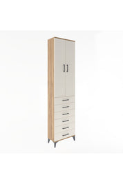 Arges Dolap 4 Raflı 6 Çekmeceli 2 Kapaklı 60x30x243 - S32M096V7A