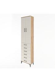 Arges Dolap 4 Raflı 6 Çekmeceli 2 Kapaklı 60x30x243 - S32M096V7A