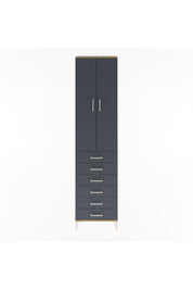 Arges Dolap 4 Raflı 6 Çekmeceli 2 Kapaklı 60x30x243 - S32M096V8A