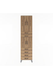 Arges Dolap 4 Raflı 6 Çekmeceli 4 Kapaklı 60x30x243 - S32M097V3A
