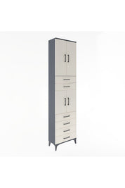 Arges Dolap 4 Raflı 6 Çekmeceli 4 Kapaklı 60x30x243 - S32M097V4A
