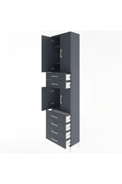 Arges Dolap 4 Raflı 6 Çekmeceli 4 Kapaklı 60x30x243 - S32M097V5A