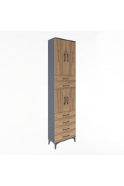 Arges Dolap 4 Raflı 6 Çekmeceli 4 Kapaklı 60x30x243 - S32M097V6A