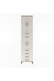 Arges Dolap 4 Raflı 6 Çekmeceli 4 Kapaklı 60x30x243 - S32M097V7A