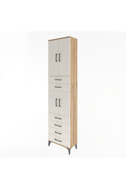 Arges Dolap 4 Raflı 6 Çekmeceli 4 Kapaklı 60x30x243 - S32M097V7A