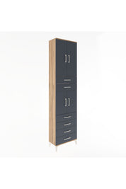 Arges Dolap 4 Raflı 6 Çekmeceli 4 Kapaklı 60x30x243 - S32M097V8A