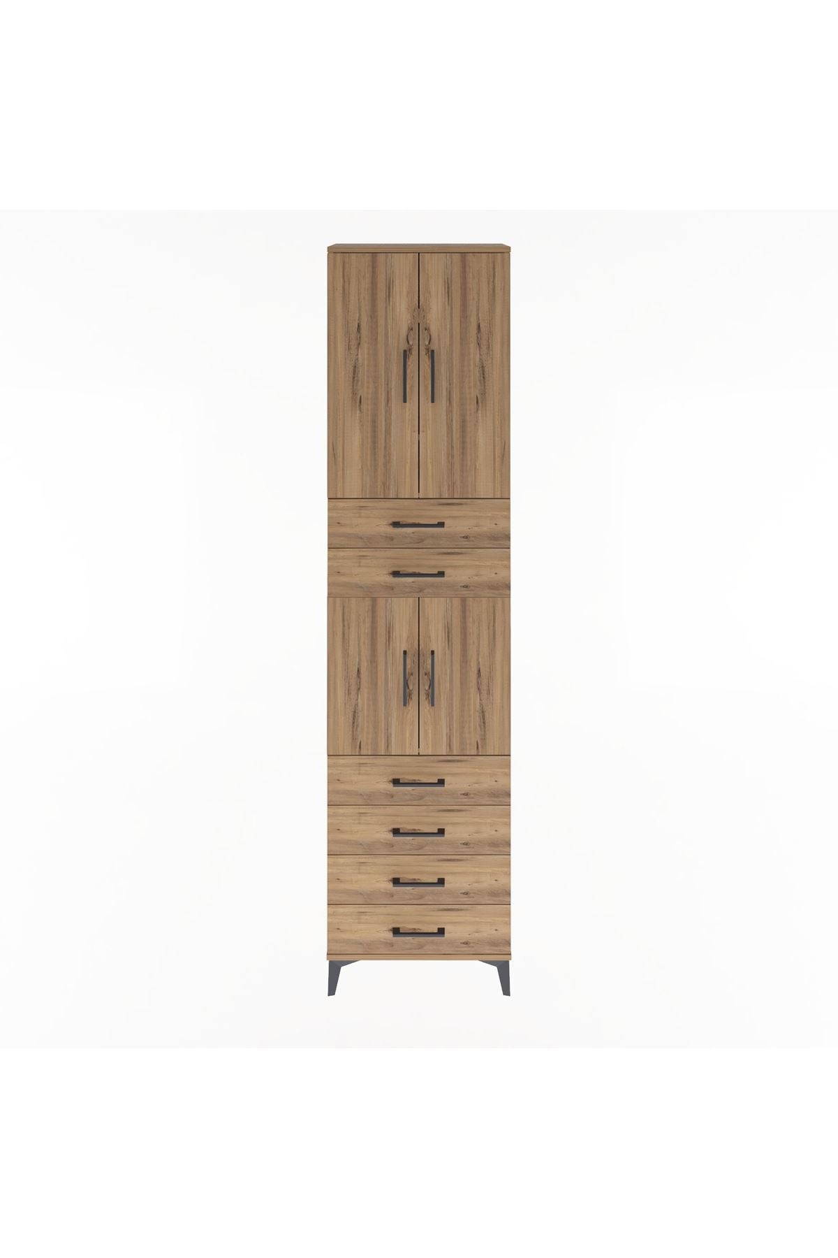 Arges Dolap 4 Raflı 6 Çekmeceli 4 Kapaklı 60x30x243 - S32M097V9A