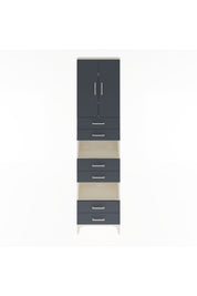 Arges Dolap 5 Raflı 6 Çekmeceli 2 Kapaklı 60x30x243 - S32M098V2A
