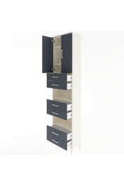 Arges Dolap 5 Raflı 6 Çekmeceli 2 Kapaklı 60x30x243 - S32M098V2A