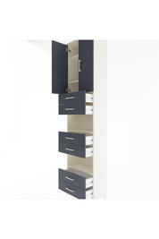 Arges Dolap 5 Raflı 6 Çekmeceli 2 Kapaklı 60x30x243 - S32M098V2A