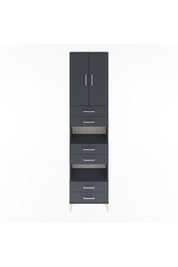 Arges Dolap 5 Raflı 6 Çekmeceli 2 Kapaklı 60x30x243 - S32M098V5A
