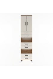 Arges Dolap 5 Raflı 6 Çekmeceli 2 Kapaklı 60x30x243 - S32M098V7A