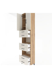 Arges Dolap 5 Raflı 6 Çekmeceli 2 Kapaklı 60x30x243 - S32M098V7A