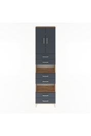 Arges Dolap 5 Raflı 6 Çekmeceli 2 Kapaklı 60x30x243 - S32M098V8A