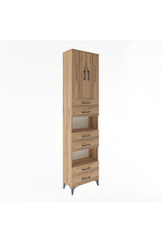 Arges Dolap 5 Raflı 6 Çekmeceli 2 Kapaklı 60x30x243 - S32M098V9A