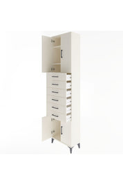 Arges Dolap 3 Raflı 6 Çekmeceli 4 Kapaklı 60x30x243 - S32M099V1A
