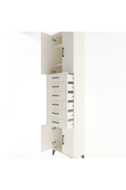 Arges Dolap 3 Raflı 6 Çekmeceli 4 Kapaklı 60x30x243 - S32M099V1A