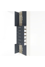 Arges Dolap 3 Raflı 6 Çekmeceli 4 Kapaklı 60x30x243 - S32M099V2A