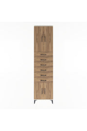 Arges Dolap 3 Raflı 6 Çekmeceli 4 Kapaklı 60x30x243 - S32M099V3A