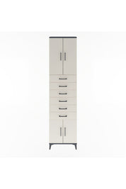 Arges Dolap 3 Raflı 6 Çekmeceli 4 Kapaklı 60x30x243 - S32M099V4A