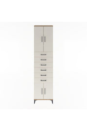Arges Dolap 3 Raflı 6 Çekmeceli 4 Kapaklı 60x30x243 - S32M099V7A