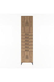 Arges Dolap 3 Raflı 6 Çekmeceli 4 Kapaklı 60x30x243 - S32M099V9A