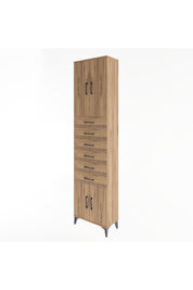 Arges Dolap 3 Raflı 6 Çekmeceli 4 Kapaklı 60x30x243 - S32M099V9A