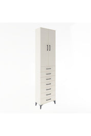 Arges Dolap 3 Raflı 7 Çekmeceli 2 Kapaklı 60x30x243 - S32M100V1A