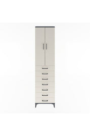 Arges Dolap 3 Raflı 7 Çekmeceli 2 Kapaklı 60x30x243 - S32M100V4A