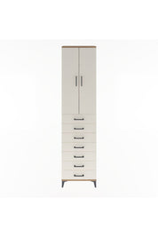 Arges Dolap 3 Raflı 7 Çekmeceli 2 Kapaklı 60x30x243 - S32M100V7A