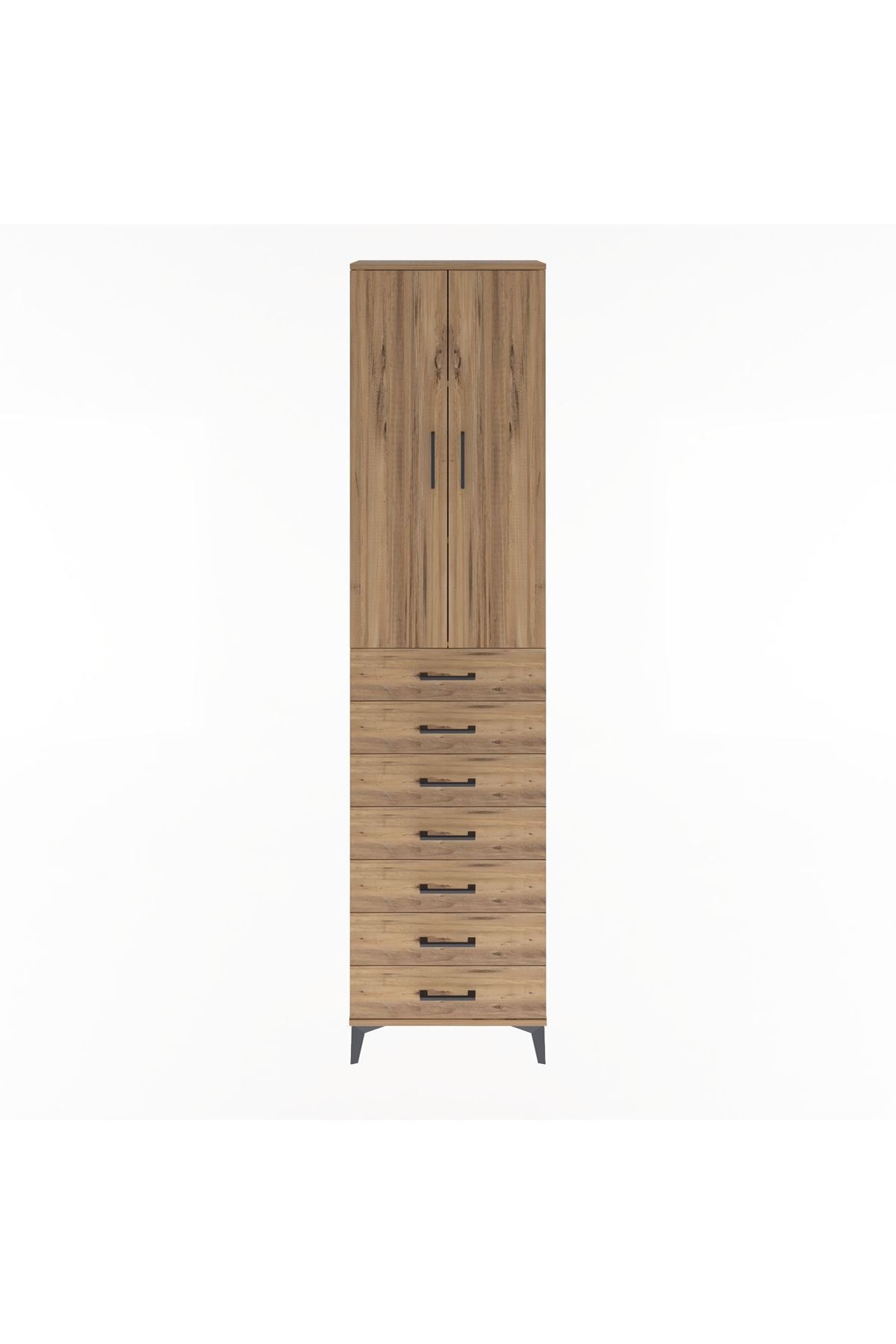 Arges Dolap 3 Raflı 7 Çekmeceli 2 Kapaklı 60x30x243 - S32M100V9A
