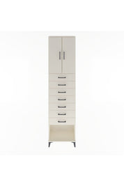Arges Dolap 2 Raflı 7 Çekmeceli 2 Kapaklı 60x30x243 - S32M101V1A