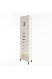 Arges Dolap 2 Raflı 7 Çekmeceli 2 Kapaklı 60x30x243 - S32M101V1A