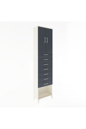 Arges Dolap 2 Raflı 7 Çekmeceli 2 Kapaklı 60x30x243 - S32M101V2A