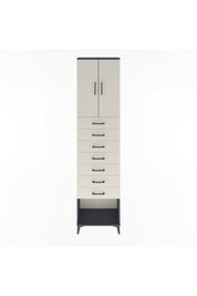Arges Dolap 2 Raflı 7 Çekmeceli 2 Kapaklı 60x30x243 - S32M101V4A
