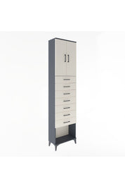 Arges Dolap 2 Raflı 7 Çekmeceli 2 Kapaklı 60x30x243 - S32M101V4A