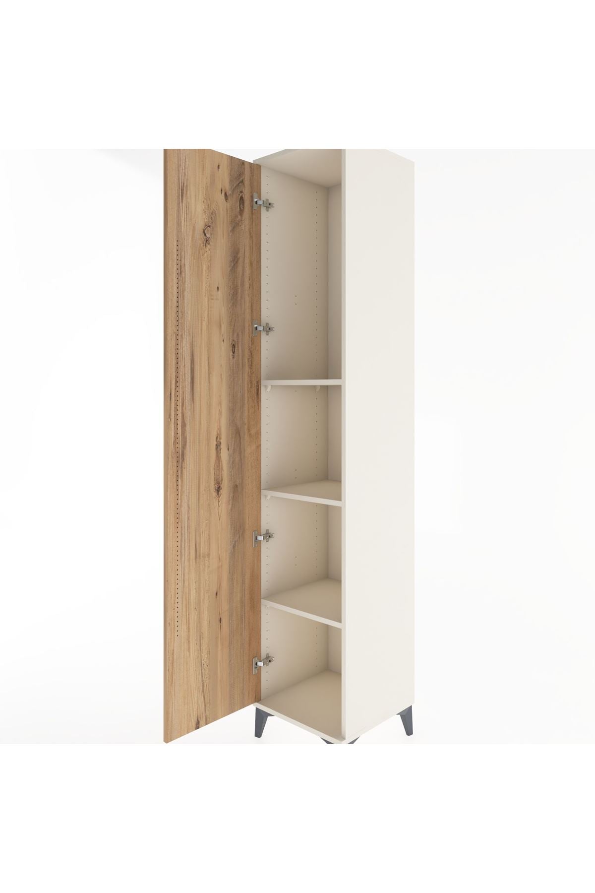 Hyperion Dolap 3 Raflı Tek Kapaklı 44x44x221 - S61M001V3B
