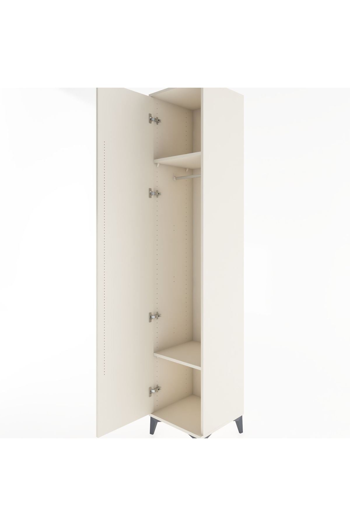 Hyperion Dolap 2 Raflı Tek Kapaklı Tek Askılı 44x44x221 - S61M002V1B
