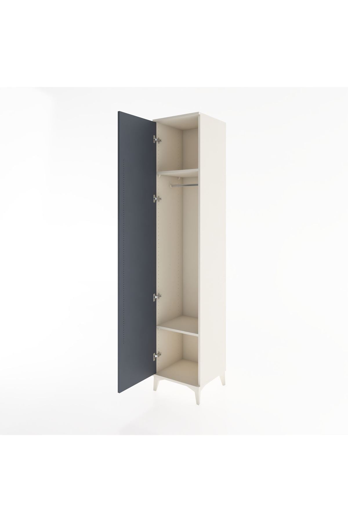 Hyperion Dolap 2 Raflı Tek Kapaklı Tek Askılı 44x44x221 - S61M002V2B