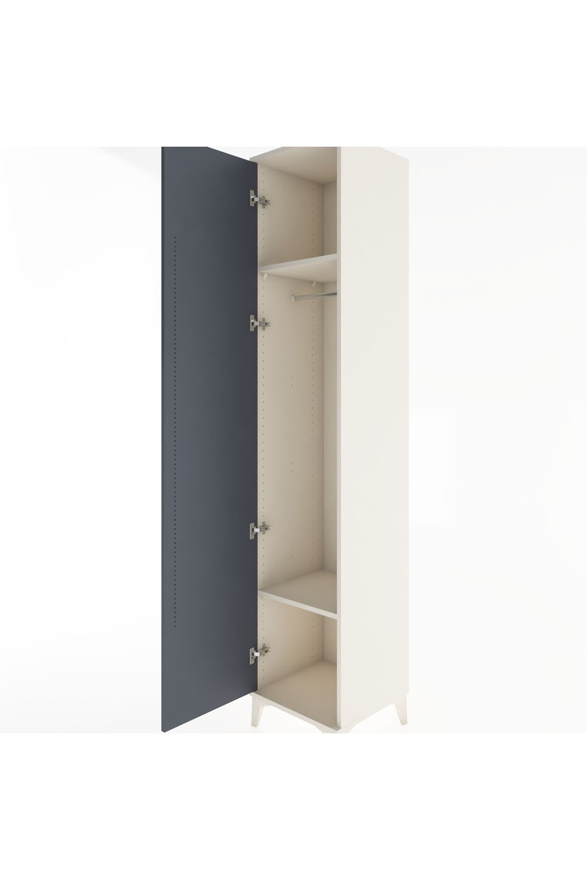 Hyperion Dolap 2 Raflı Tek Kapaklı Tek Askılı 44x44x221 - S61M002V2B