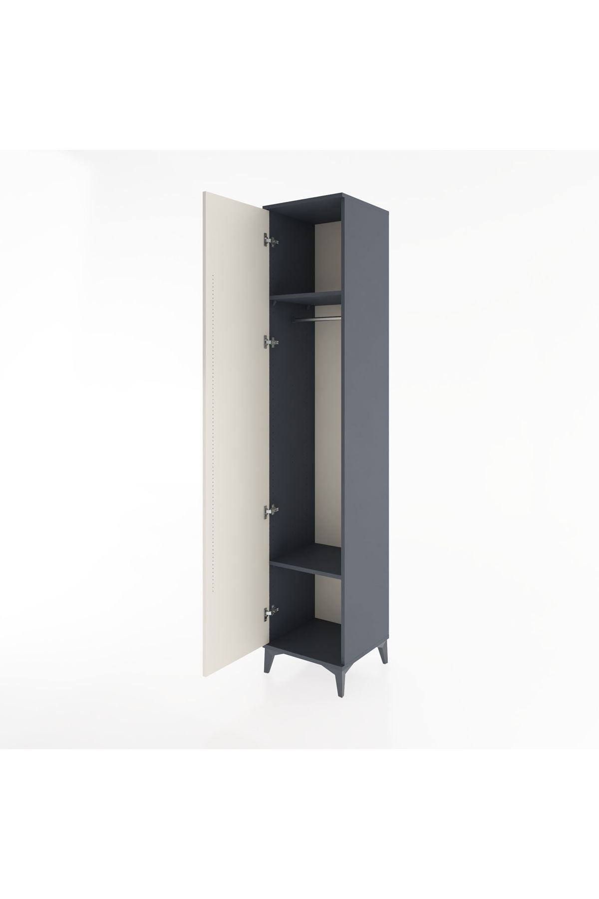 Hyperion Dolap 2 Raflı Tek Kapaklı Tek Askılı 44x44x221 - S61M002V4B