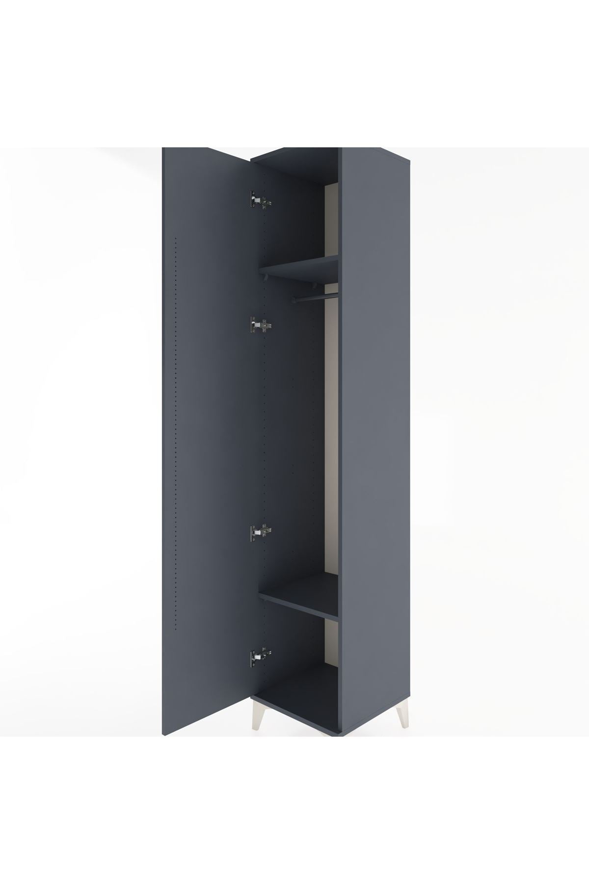 Hyperion Dolap 2 Raflı Tek Kapaklı Tek Askılı 44x44x221 - S61M002V5B