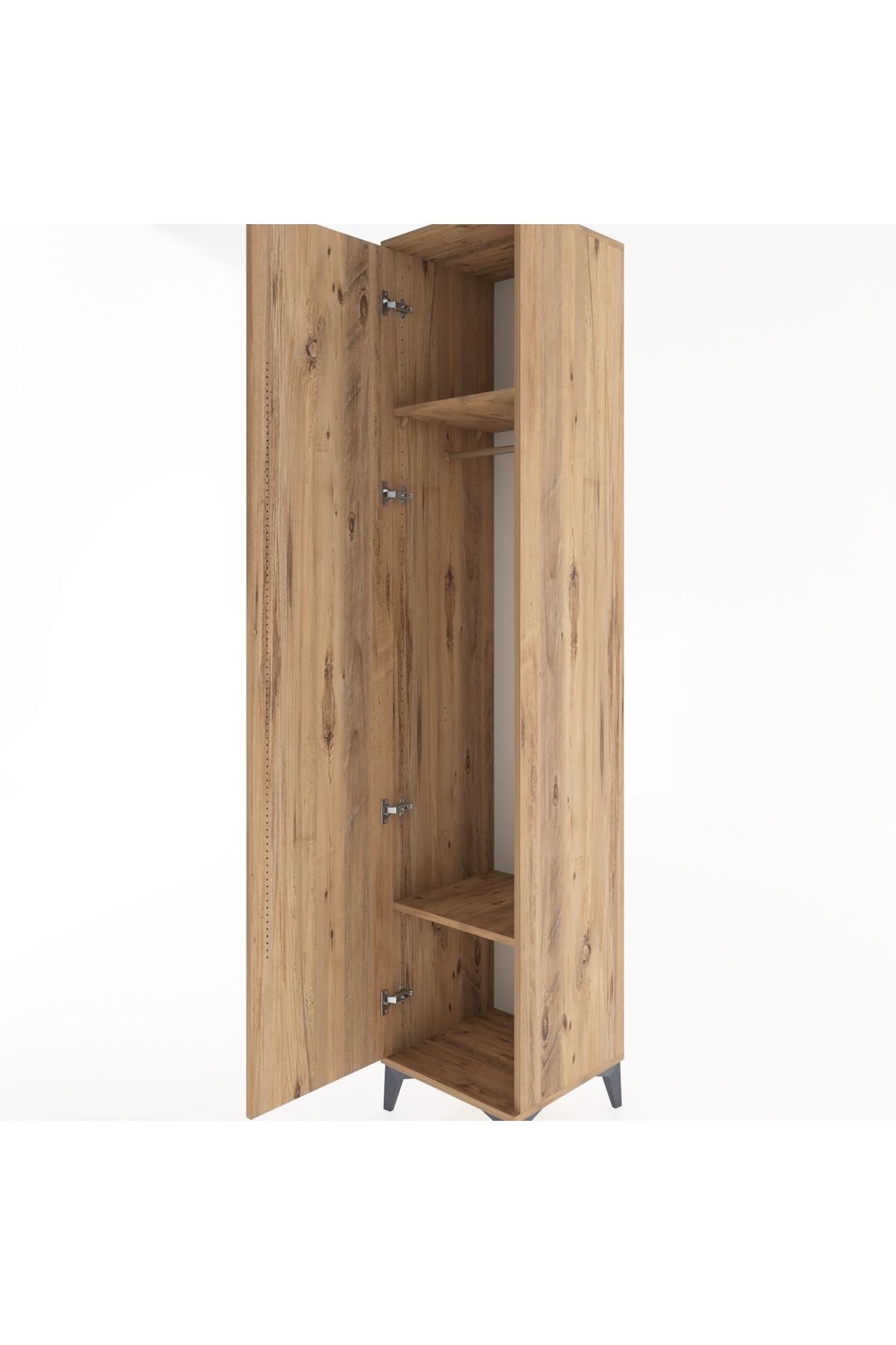 Hyperion Dolap 2 Raflı Tek Kapaklı Tek Askılı 44x44x221 - S61M002V9B