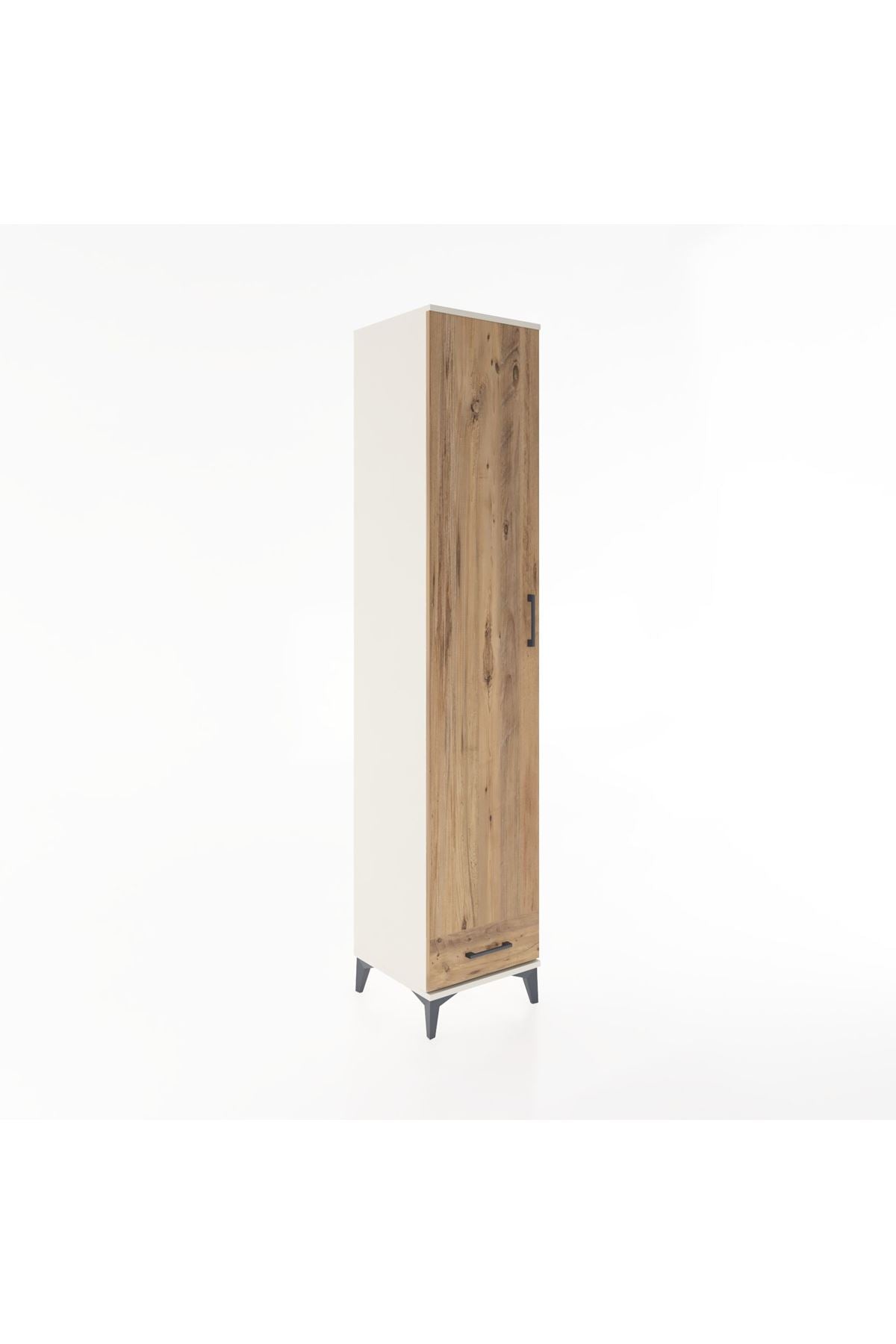 Hyperion Dolap 3 Raflı Tek Çekmeceli Tek Askılı 44x44x221 - S61M003V3B