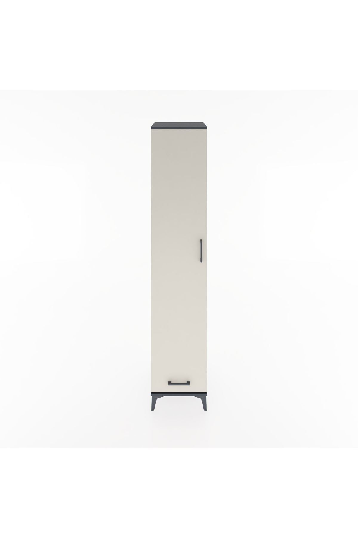 Hyperion Dolap 3 Raflı Tek Çekmeceli Tek Askılı 44x44x221 - S61M003V4B