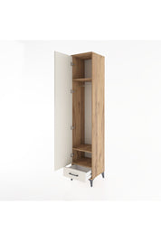 Hyperion Dolap 3 Raflı Tek Çekmeceli Tek Askılı 44x44x221 - S61M003V7B